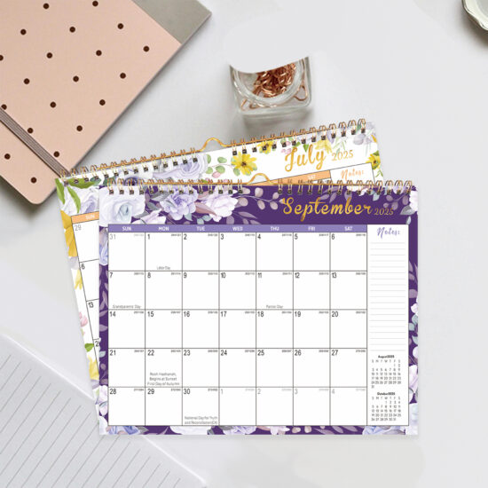 Custom English Wall Office Calendar for Monthly Planning