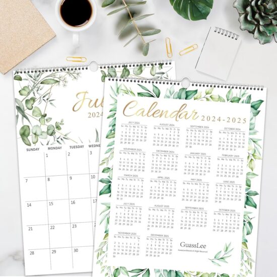 Custom English Wall Office Calendar for Monthly Planning