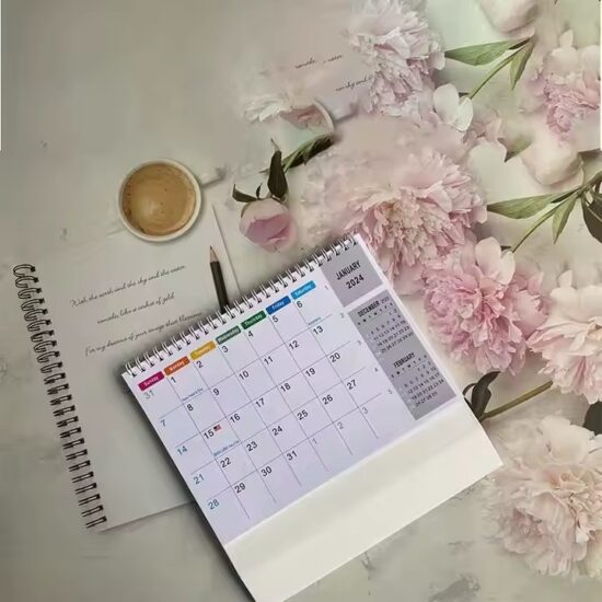 Custom wall calendar for holiday planning and indoor decoration