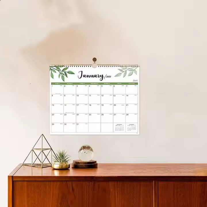 Custom scenic calendar poster with full-color landscape printing for office use