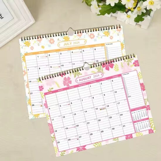 Custom scenic calendar poster with full-color landscape printing for office use