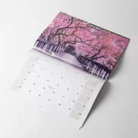 Custom large wall calendar with personalized photo printing