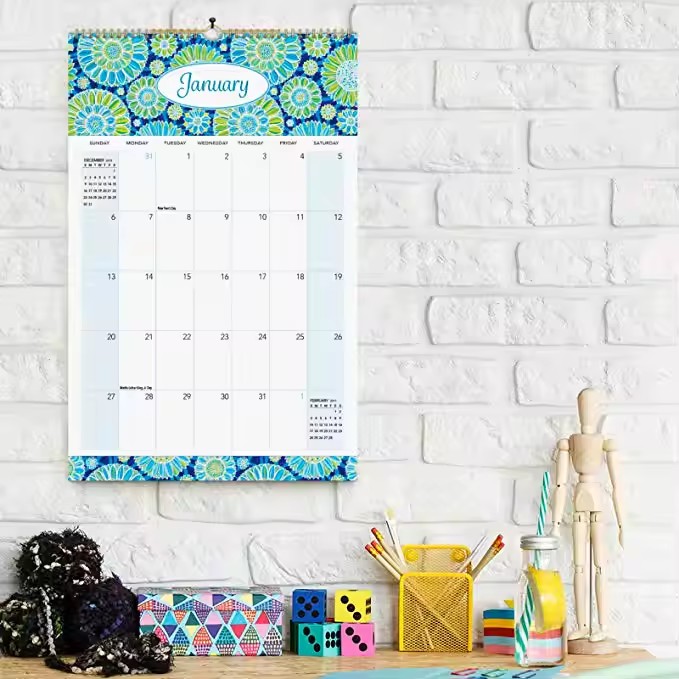 Custom large wall calendar with personalized photo printing