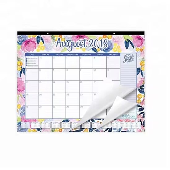 Custom large wall calendar with personalized photo printing