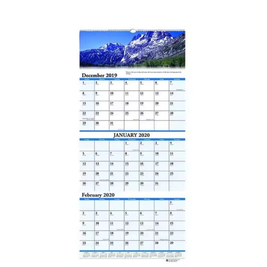 Custom office wall calendar for planning and scheduling