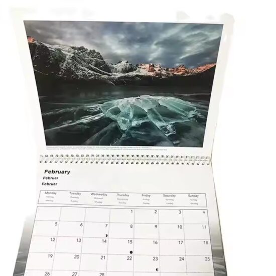 Custom-designed wholesale office wall poster calendar with logo
