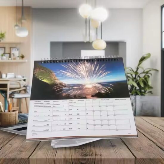 Custom-designed wholesale office wall poster calendar with logo