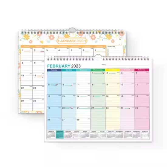 Custom business holiday planning wall calendar for office scheduling
