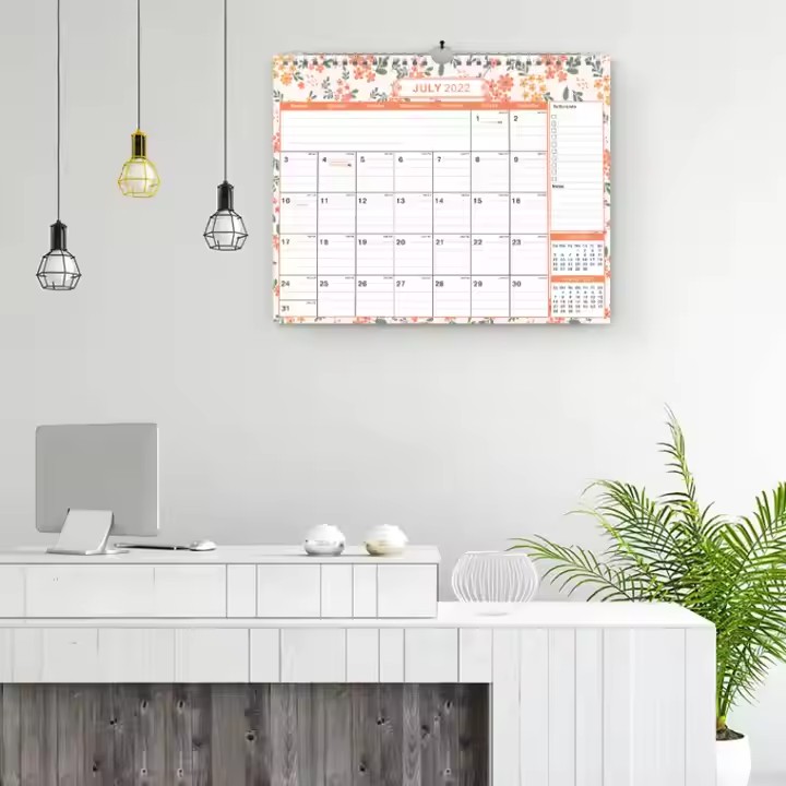 Custom business holiday planning wall calendar for office scheduling