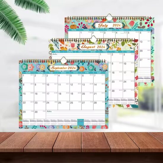 Custom wall calendar for planning and organizing office tasks