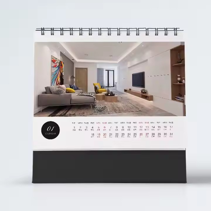 Custom business advertising desk calendar for office branding