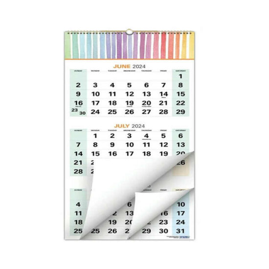 Branded custom wall calendar with logo and stylish layout