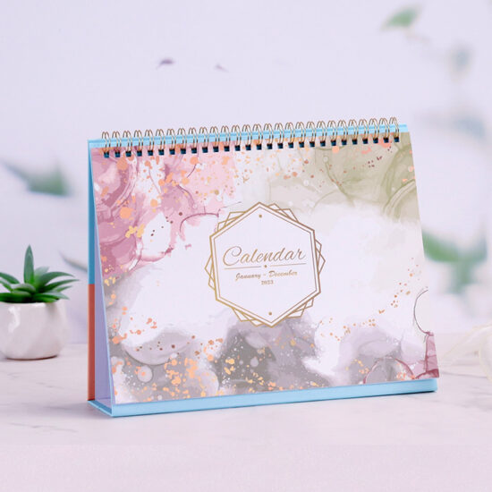 Custom Office Desk Calendar Planner with Writable Pages