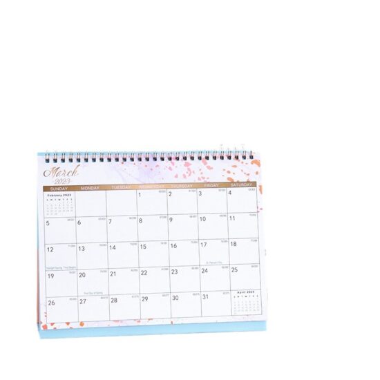 Custom Office Desk Calendar Planner with Writable Pages