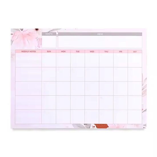 High-quality custom English wall calendar with modern design