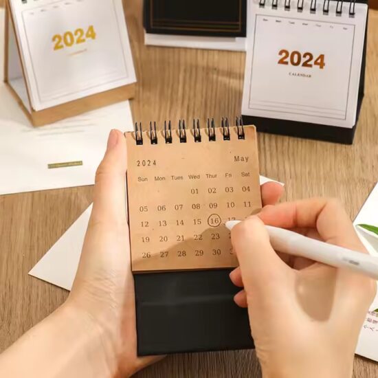 Custom Business Desk Calendar with Corporate Logo