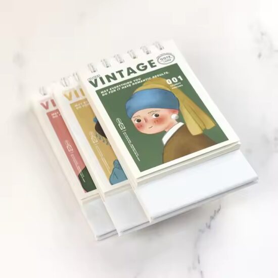 Eco-friendly writable office desk calendar with custom logo