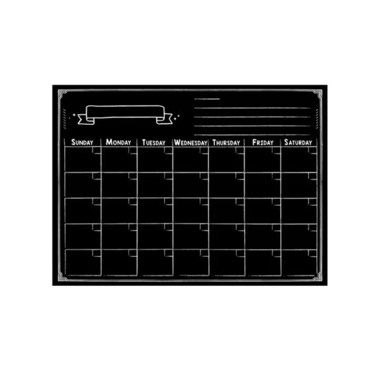 Magnetic dry erase whiteboard calendar for fridge with customizable design