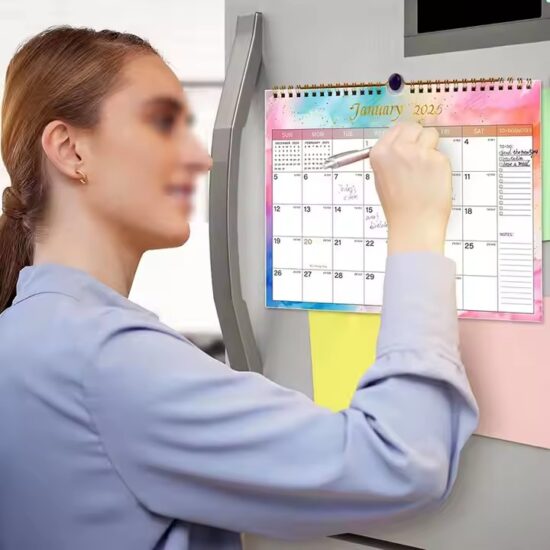 Custom minimalist wall calendar for home and office use