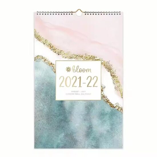Custom minimalist wall calendar for home and office use