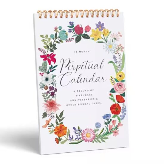 Minimalist custom office wall calendar for date planning