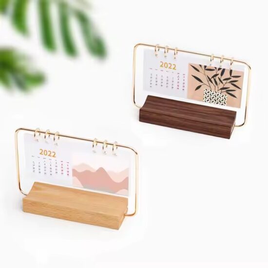 Elegant desktop calendar for time management and daily organization

