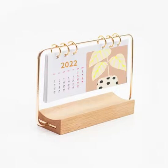 Elegant desktop calendar for time management and daily organization


