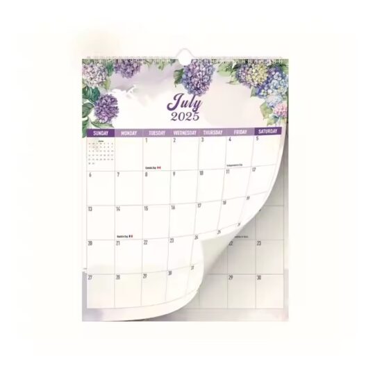 Custom decorative wall calendar for office and home décor