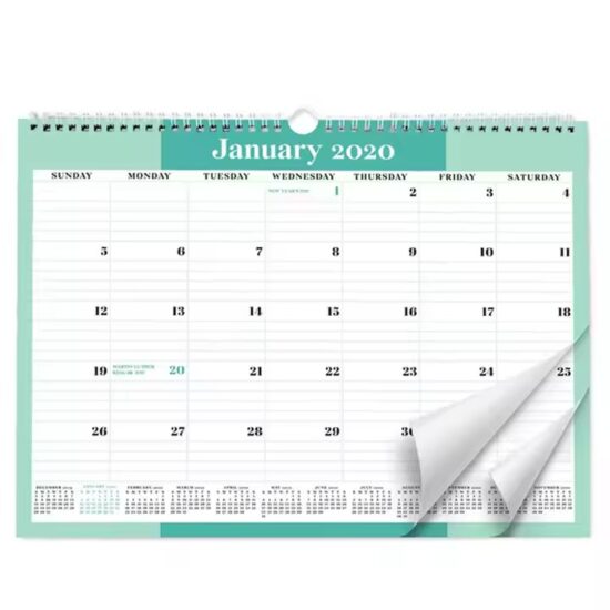Custom decorative wall calendar for office and home décor