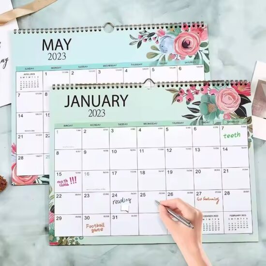 Custom decorative wall calendar for office and home décor