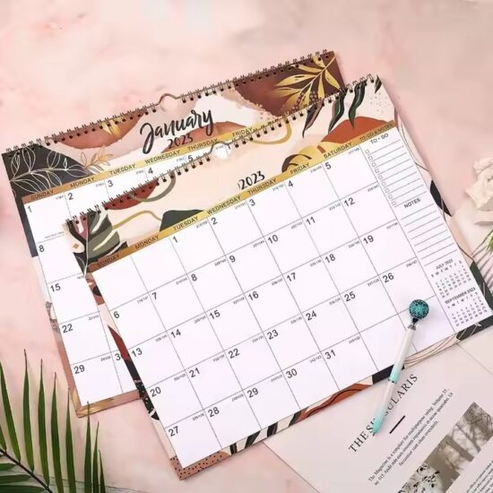 Custom decorative wall calendar for office and home décor