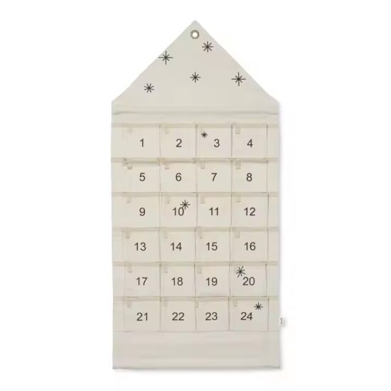 Custom hanging pocket storage calendar organizer with multiple compartments