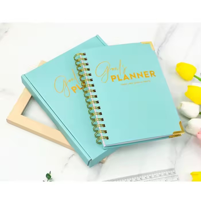 Custom Spiral Weekly Planner Notebook with Calendar Layout