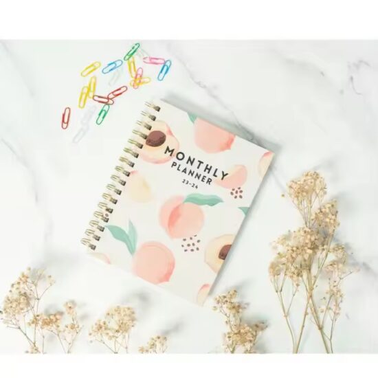 Custom Spiral Weekly Planner Notebook with Calendar Layout