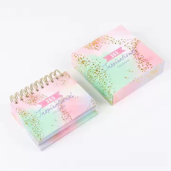 Minimalist desk calendar for effective daily planning and organization