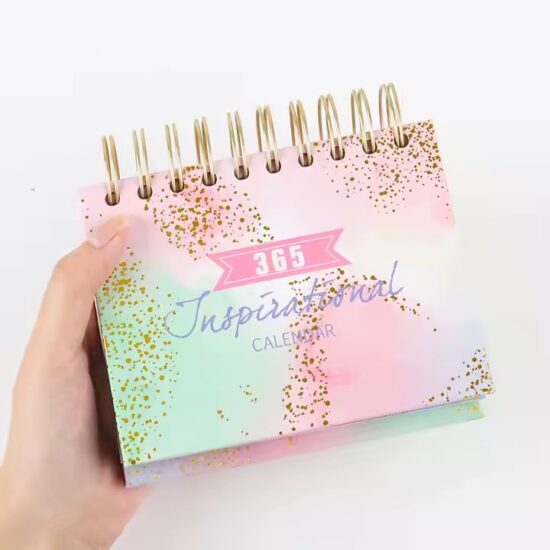 Minimalist desk calendar for effective daily planning and organization