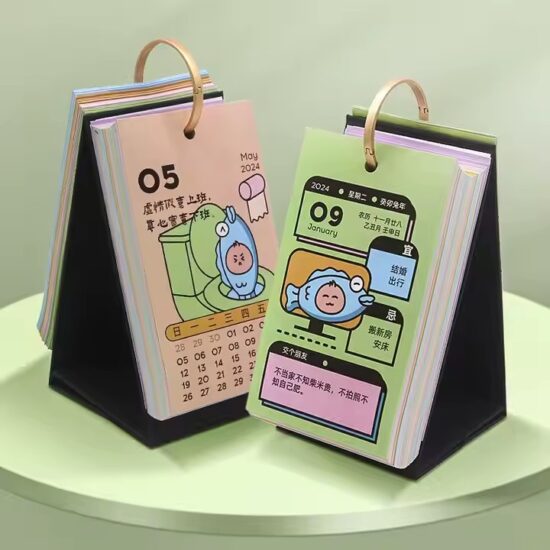 Clear and Readable Desk Calendar for Office and Business Use