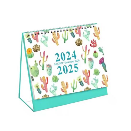 Minimalist desk calendar with clean design for office use