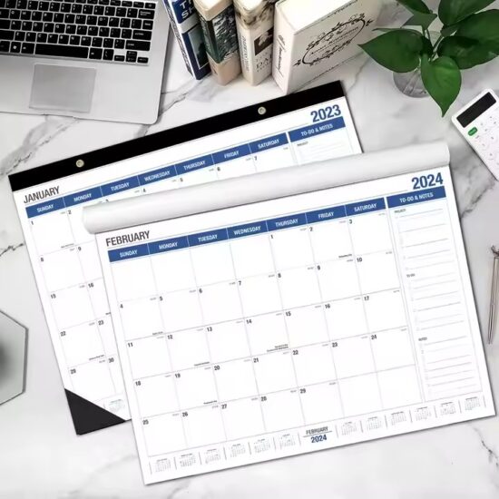 Personalized custom planner wall calendar for office or home