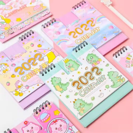 Custom Annual Time Planner Desk Calendar for Office Use